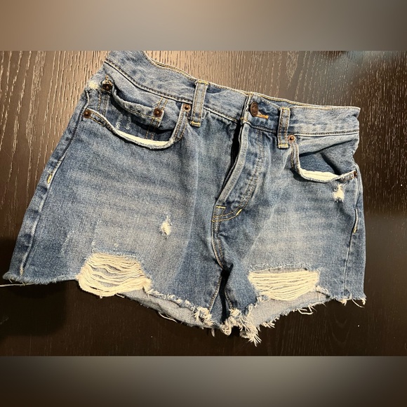 Free People Denim Shorts 25 - Picture 1 of 3